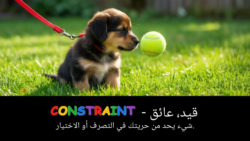 Arabic Illustration for constraint